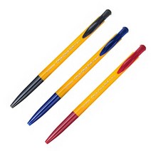 문화 클릭클릭 볼펜 0.7mm 12개 MO, 흑색