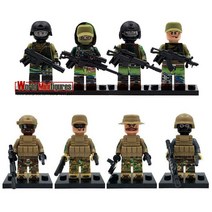 Decool 레고호환 304-311 밀리터리 SWAT 특공대 8종 피규어