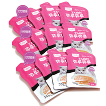 테비토퍼 쮸루쮸루 고양이간식 30g 12개입, 도미