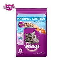 위스카스 어덜트캣 닭고기와참치 헤어볼 1.2Kg 영양사료 고양이밥 캣 고양이밥/캣/수입/브랜드/애묘/냥이/고급, 1