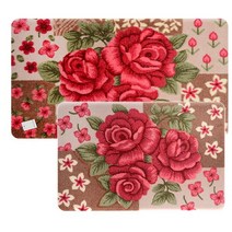 실내화뱅크 장미조약돌 러그발매트 주방욕실매트, 장미발매트