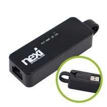 Nexi USB 2.0 유선 랜카드 랜젠더 100Mbps 무전원 데스크탑 노트북 태블릿PC, USB 2.0 랜카드 nxx00632