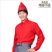 레뷰가운 남자 서빙 셔츠 중식 가게 마트 정육점 파티쉐 SE34