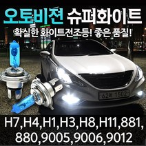 오토오토 오토비젼 5000K 화이트 전조등, 오토비젼 벌크 9012 (두개한세트), 1세트