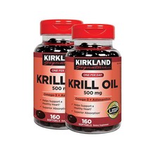 커클랜드 시그니쳐 크릴 오일 160소프트젤 2팩, 4병, 4병