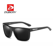 DUBERY D187 남녀공용 패션선글라스 편광미러렌즈 낚시 등산 자전거 스포츠, 선택1.BLACK