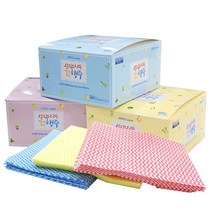 살림의고수뽑아쓰는 행주 38cm*40cm 색상랜덤 접지형 50매, 1개