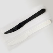 일회용 나이프 개별포장, 블랙, 100개