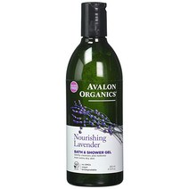아발론오가닉스 너리싱 라벤더 배스 & 샤워 젤 비건, 355ml, 1개