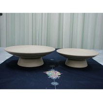 ms소품세상 케익스탠드 전통 굽접시 떡 과일접시, 9209(스톤-대)