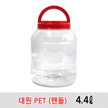 투명 PET병 젓갈병 술병 다용도 페트병 4.4L, 1개
