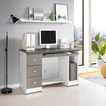 퍼니아트 와이드 광폭 입식책상, 스틸그레이화이트