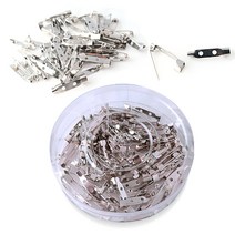 attizone 브럿지핀 자동머리핀 집게핀 코사지핀 일자핀 브로치핀 핀재료 만들기핀, 일자핀-25mm, 1통