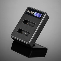 캐논 LP-E6N LCD 듀얼충전기 EOS 7D/6D/XC15/XC10
