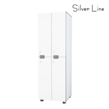 실버라인 4인 락카장(사무실 캐비넷 옷장 학교), W600 X D550 X H1850:화이트