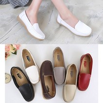 [무료배송]여성 중년 폭신가죽 여성단화 엄마신발 편한단화