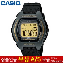 [CASIO 카시오] 정품 무상AS 남성남자아동 블랙우레탄밴드 전자시계 HDD-600G-9A