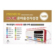위드지저스 아가페 온마음 전자성경 (16GB)-로즈골드 레드 택1 (고음질 전자성경 성경통독 성경읽기 쉬운성경 복음성가