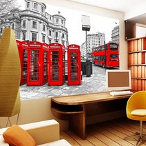 프렌체 맞춤제작 30가지 도시디자인 UV프린팅 포인트벽지, 디자인21