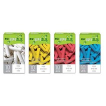 문교 워터초크 10개/4종 색상선택, 백색