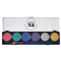 J/X professional 아쿠아 펄컬러 6색 팔레트 분장용품
