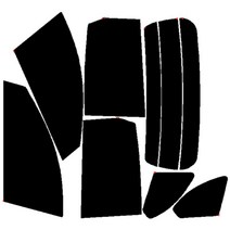 로톰 캡티바 측후면 썬팅필름, 열차단-5(진함), 캡티바 오픈형 (11년~18년), 쉐보레