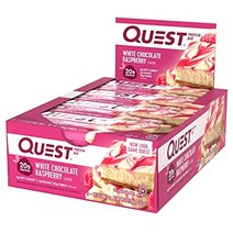 퀘스트뉴트리션 프로틴 바 60g, 화이트 초콜릿 라즈베리, 12개