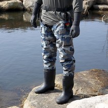 조은산업 수중장화 GD-FB-06 허벅지장화 웨이더, 국방색, 270