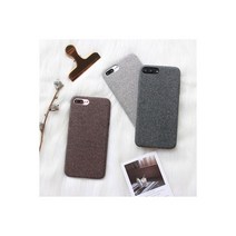 (아이폰) 심플 패브릭 모찌 케이스-오-악, 기종:아이폰8 / 색상:다크그레이, 상세 설명 참조