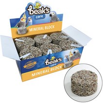 벡스 케어 그릿 블럭 1P 앵무새 애완조 영양제 굴껍질 조개껍질 숯, 1개