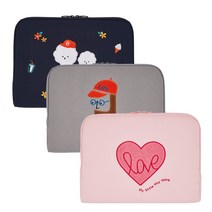 안테나샵 부클 15노트북파우치 방수캔버스 맥북파우치, 부클 비어드맨