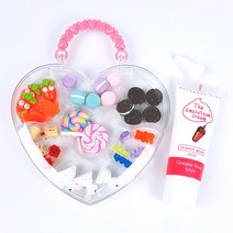 스위트슬라임 하트보석함 꾸미기 폰데코 폰케이스 데코덴 크림