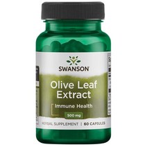 스완슨 올리브 리프 추출물 500mg 캡슐, 60개입, 1개, 60정