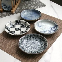 일본식기 코후 팔각접시 15cm, 코후팔각접시15cm[들꽃/1P]