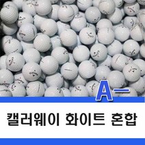 혼합볼 화이트 컬러 타이틀리스트 등 로스트볼 50알, 캘러웨이 화이트 A- 50알, 1개