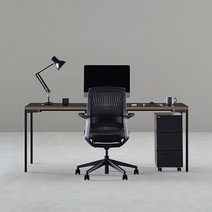 데스커 1800x700 컴퓨터 책상 DSAD118D, 상판-화이트/다리-화이트