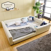 모건리빙 BEST 보니타 저상형 패밀리침대, 02_보니타 가드형 프레임 Q(화이트)