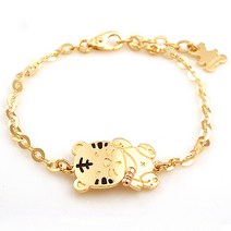 18K GOLD [미아방지팔찌] 호랑이리본_BB229, 단품