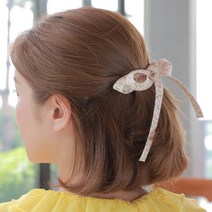 284_들꽃리본 헤어핀 머리핀 헤어악세사리