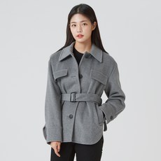 로엠 여성용 워크자켓형 벨티드 코트 RMJH94TG13