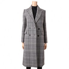 쉬즈미스 더블체크 WOOL 하프코트 SWWHCI41120