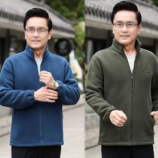kirahosi 엔티크 중노년 남성 후리스 집업 자켓 루즈핏 411호+ 덧신 증정 DE2j2kbg