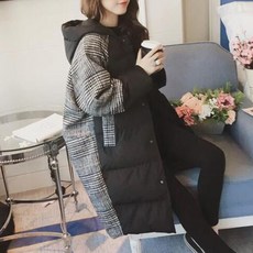 여성 롱패딩 벤치코트 다운패딩 겨울패션 그레이WT1117
