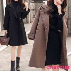 온스타일러 스니커 빅카라 여성 코트 겨울 여성코트 여자 정장코트
