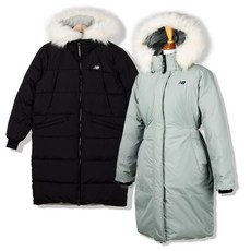 뉴발란스 우먼 리버서블 롱다운 롱패딩 NBNP94W102-BU