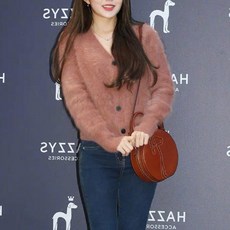 kirahosi 여성 앙고라 니트 셔츠 슬림 박시핏 가디건 코디 59호+덧신증정 Hgpw5s9