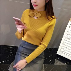 센슈얼드림 어려보이는 포근한 여성용 니트 라운드넥 브이넥 14 C
