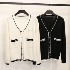 kirahosi 코디가 쉬운 아우터 슬림 숏 니트 카디건 여성 데일리 춘추 293호+덧신증정 C14s8vc