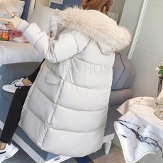 퀄리티 여성 롱 패딩 점퍼 겨울 방한 면 솜 캐주얼 코트 잠바 아우터 kirahosi