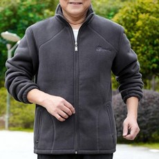 kirahosi 엔티크 중노년 남성 후리스 집업 자켓 루즈핏 407호+ 덧신 증정 Epdi2f2